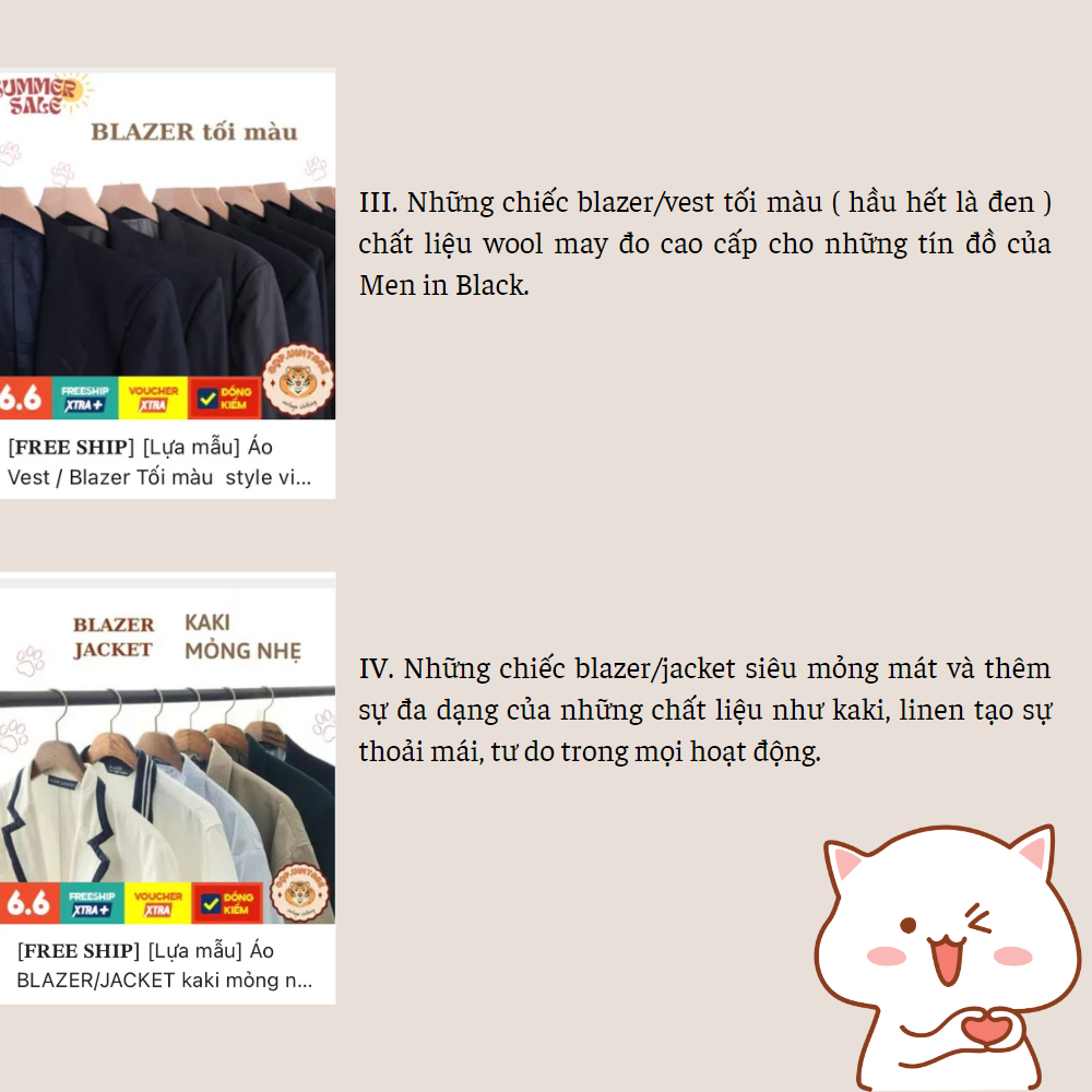 Áo Vest / Blazer style vintage, công sở - secondhand -Lựa mẫu tại danh mục Blazer/Jacket