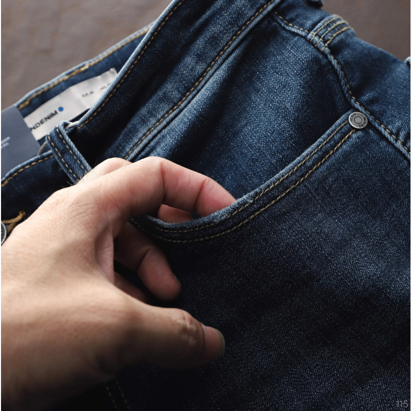 Quần jean nam Smart Jeans ICONDENIM Dark Blue Form Smart Fit năng động co giãn - QJID0115