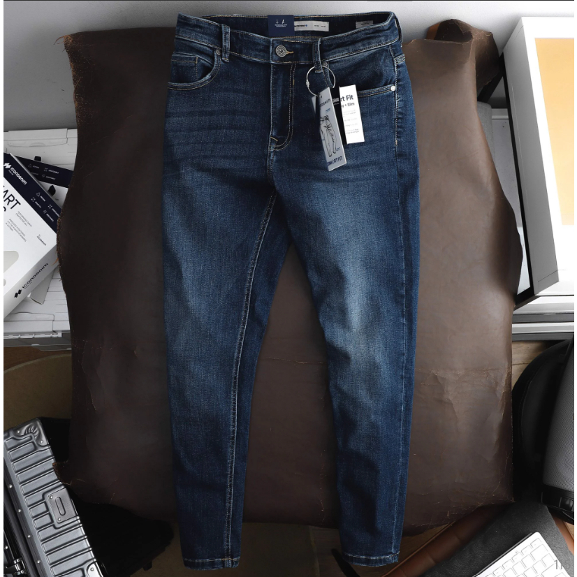 Quần jean nam Smart Jeans ICONDENIM Dark Blue Form Smart Fit năng động co giãn - QJID0115