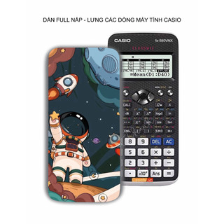 Phi hành gia hình dán máy tính casio