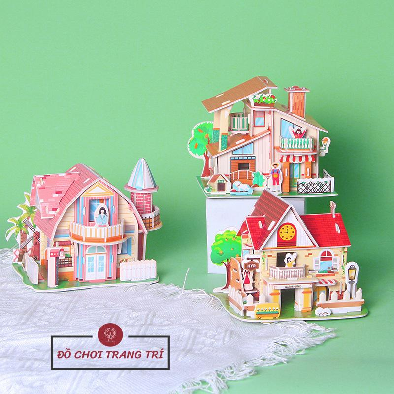 Mô hình 3D giấy tự lắp ráp - Ngôi nhà hạnh phúc