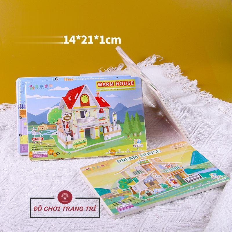 Mô hình 3D giấy tự lắp ráp - Ngôi nhà hạnh phúc