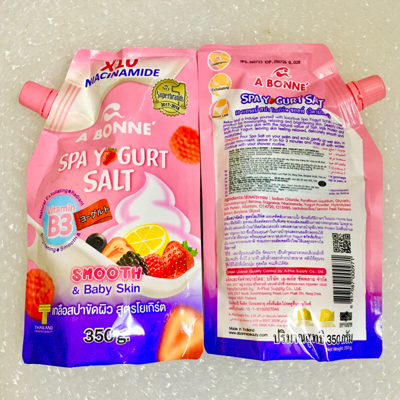 Muối tắm tẩy tế bào chết A Bonne' Thái Lan 350g chính hãngp