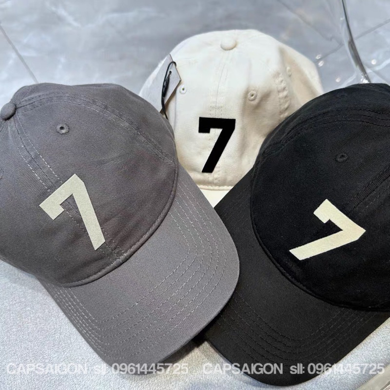 Mũ lưỡi trai CAPSAIGON phom mềm IN 7 basic unisex nam nữ