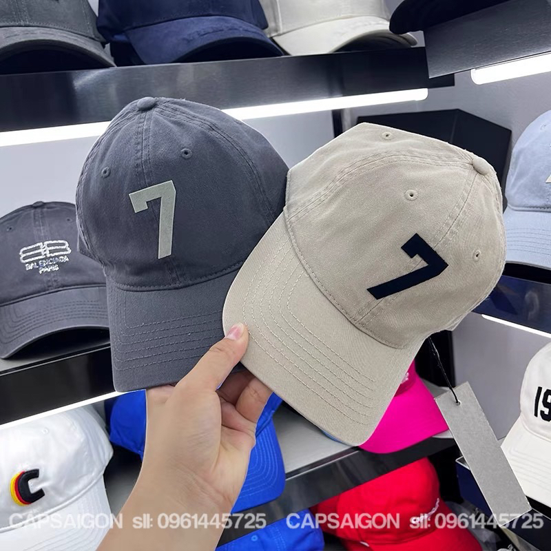 Mũ lưỡi trai CAPSAIGON phom mềm IN 7 basic unisex nam nữ