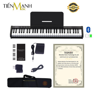[Mẫu Mới, Cao Cấp] Đàn Piano Điện Konix PH61S - 61 Phím Nặng Cảm Ứng Lực PH61 Có 2 Loa Lớn Và Midi Keyboard