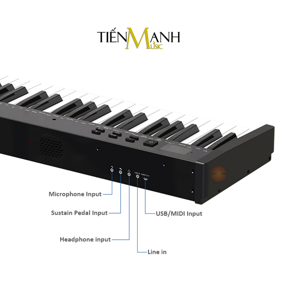 [Mẫu Mới, Cao Cấp] Đàn Piano Điện Konix PH61S - 61 Phím Nặng Cảm Ứng Lực Có 2 Loa Lớn Và Midi Keyboard