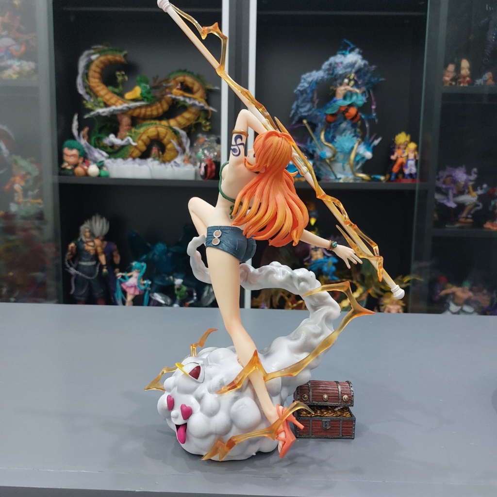 Mô Hình OnePiece Nami quần short + Zeus - Mô hình Nami quần short + Zeus cao 32cm - Xinh đẹp