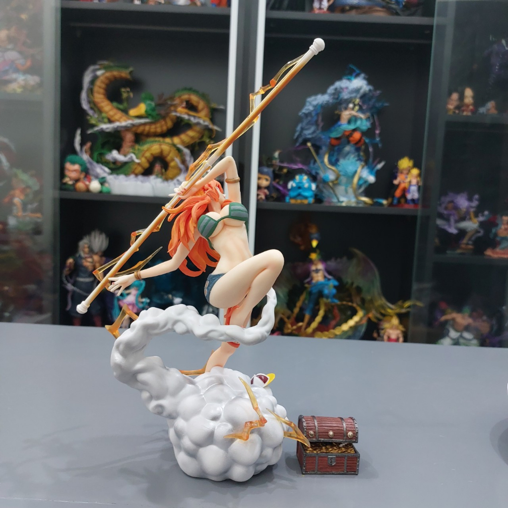 Mô Hình OnePiece Nami quần short + Zeus - Mô hình Nami quần short + Zeus cao 32cm - Xinh đẹp