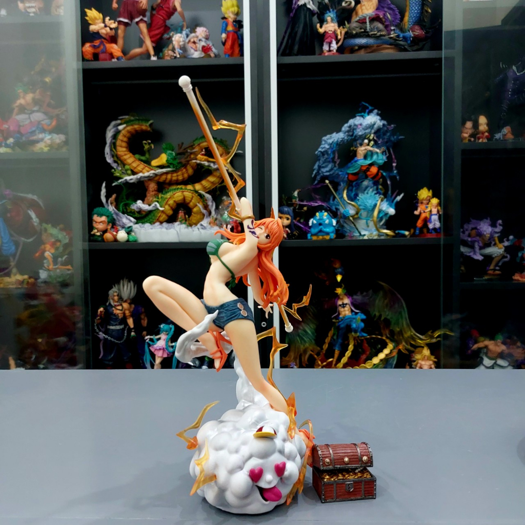 Mô Hình OnePiece Nami quần short + Zeus - Mô hình Nami quần short + Zeus cao 32cm - Xinh đẹp