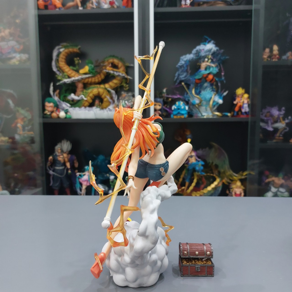 Mô Hình OnePiece Nami quần short + Zeus - Mô hình Nami quần short + Zeus cao 32cm - Xinh đẹp