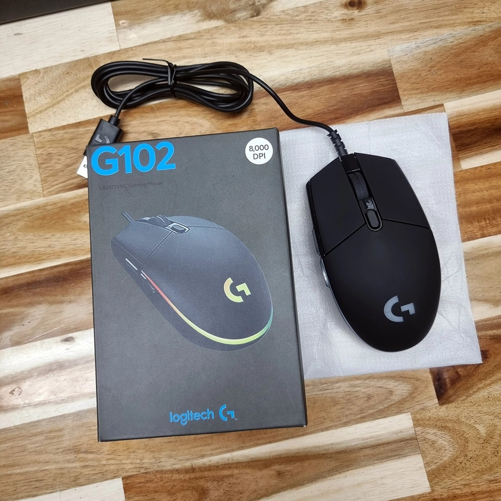 Chuột chơi game, chuột máy tính có dây LOGITECH G102 RBG 8000DPI - BH 12 Tháng