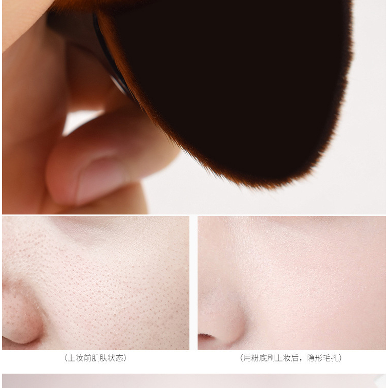 Bộ Cọ trang điểm tán kem nền Chuyên Dụng 55 loại 1 bảng to 6,3cm x4,2cm Lông Mềm mịn Đơn ăn phấn