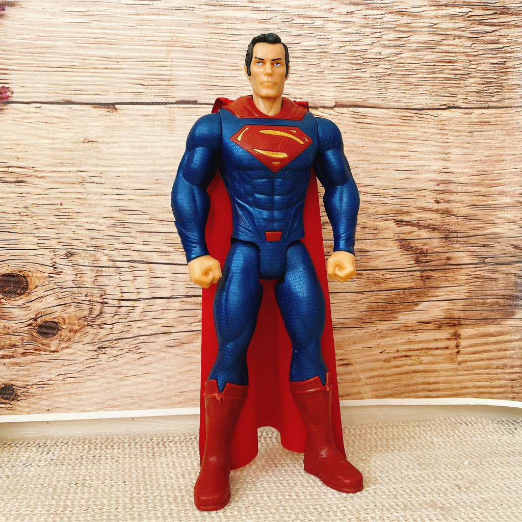 Đồ chơi mô hình siêu anh hùng DC Batman Superman The Flash Aquaman 30cm nhựa đặc có nhạc phát sáng và cử động khớp
