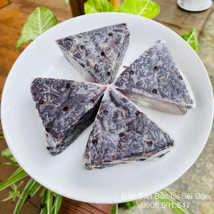 Cơm gạo lứt đen Điện Biên nấu sẵn, Gói 6 miếng