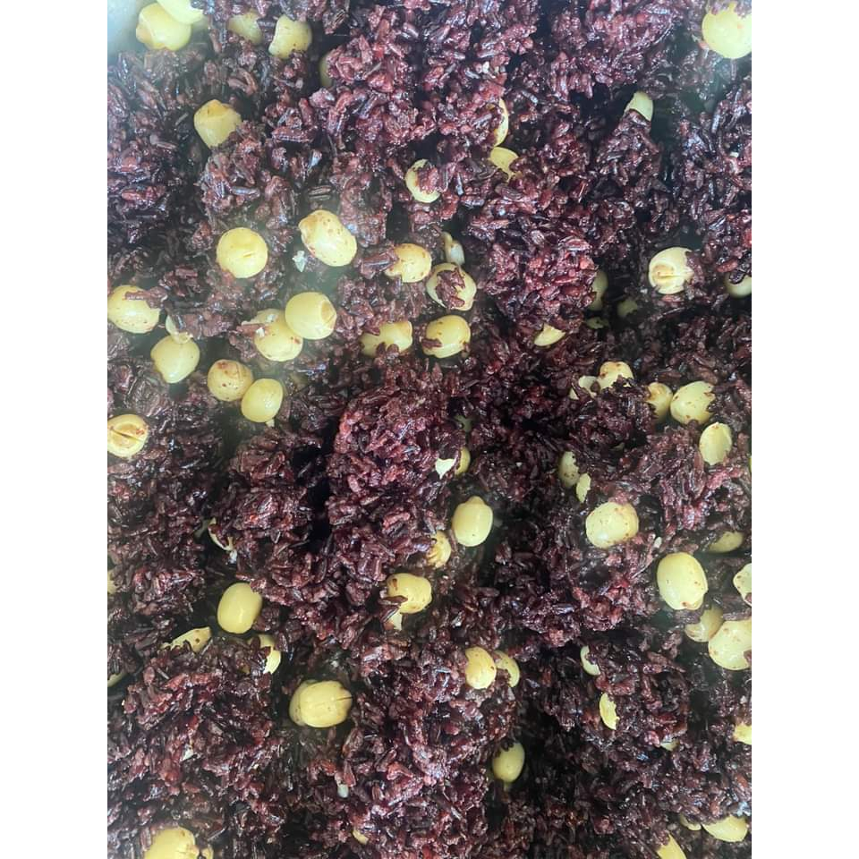 Cơm gạo lứt đen Điện Biên nấu sẵn, Gói 6 miếng