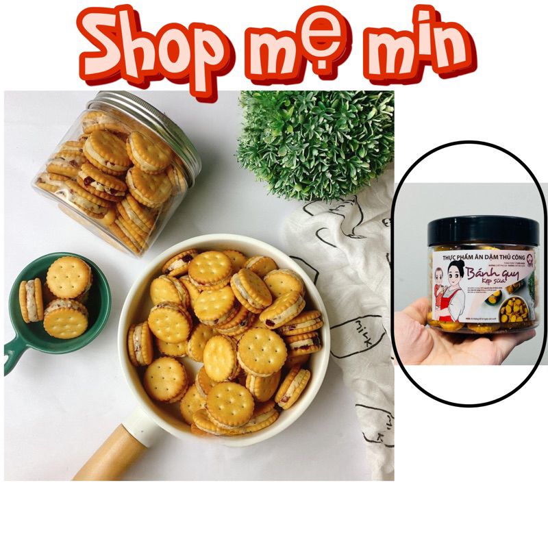 🍪BÁNH QUY KẸP SỮA 12M+ 🍪 Bánh ăn dặm cho bé từ 12 tháng siêu ngon và bổ dưỡng