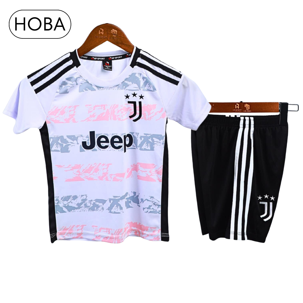 Quần áo bóng đá đồ đá banh CLB Juventus Juve trắng hồng thun lạnh cao cấp