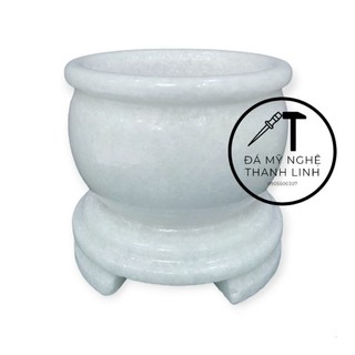Bát nhang đá, bát hương đá, lư hương bằng đá trắng