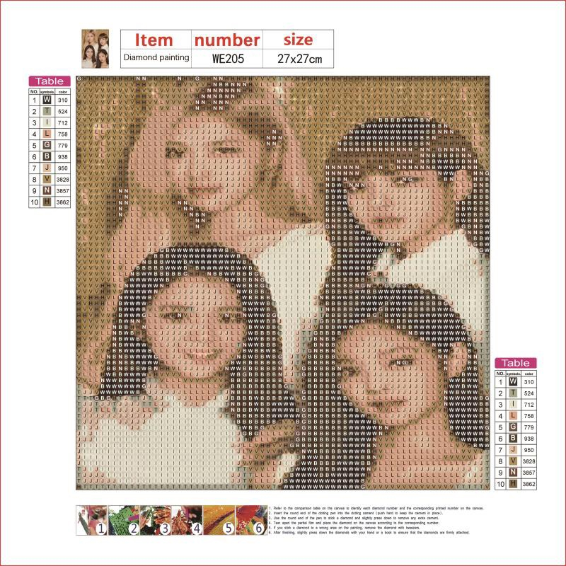 Bộ Tranh Đính Đá 5D Tự Làm kèm khung kt20x20cm 30x30cm / 40x40cm / 50x50cm Hình BLACKPINK