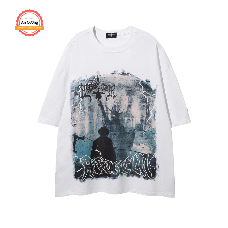 Áo thun nam, áo phông nam tay ngắn cổ tròn chất cotton dày dặn thoáng mát ATN007 - Áo thun An Cường