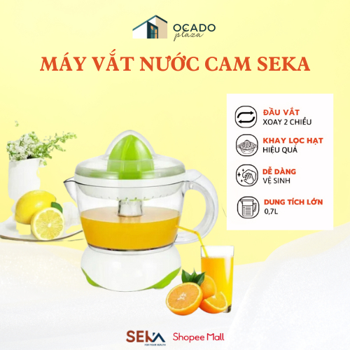 Máy Vắt Nước Cam SEKA SK 689, vắt tự động 2 chiều, dung tích 700ml, tiện lợi, nhanh chóng