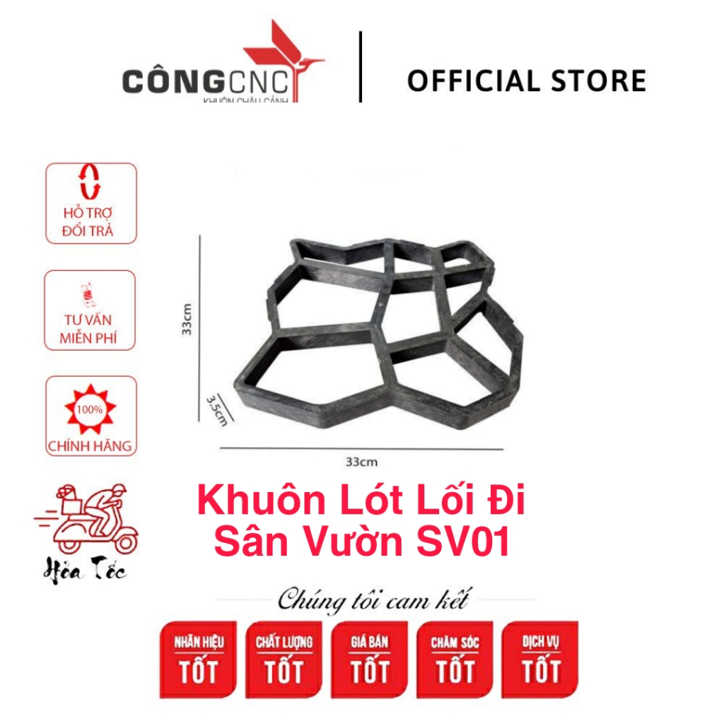 Khuôn Đổ Lót Lối Đi Sân Vườn