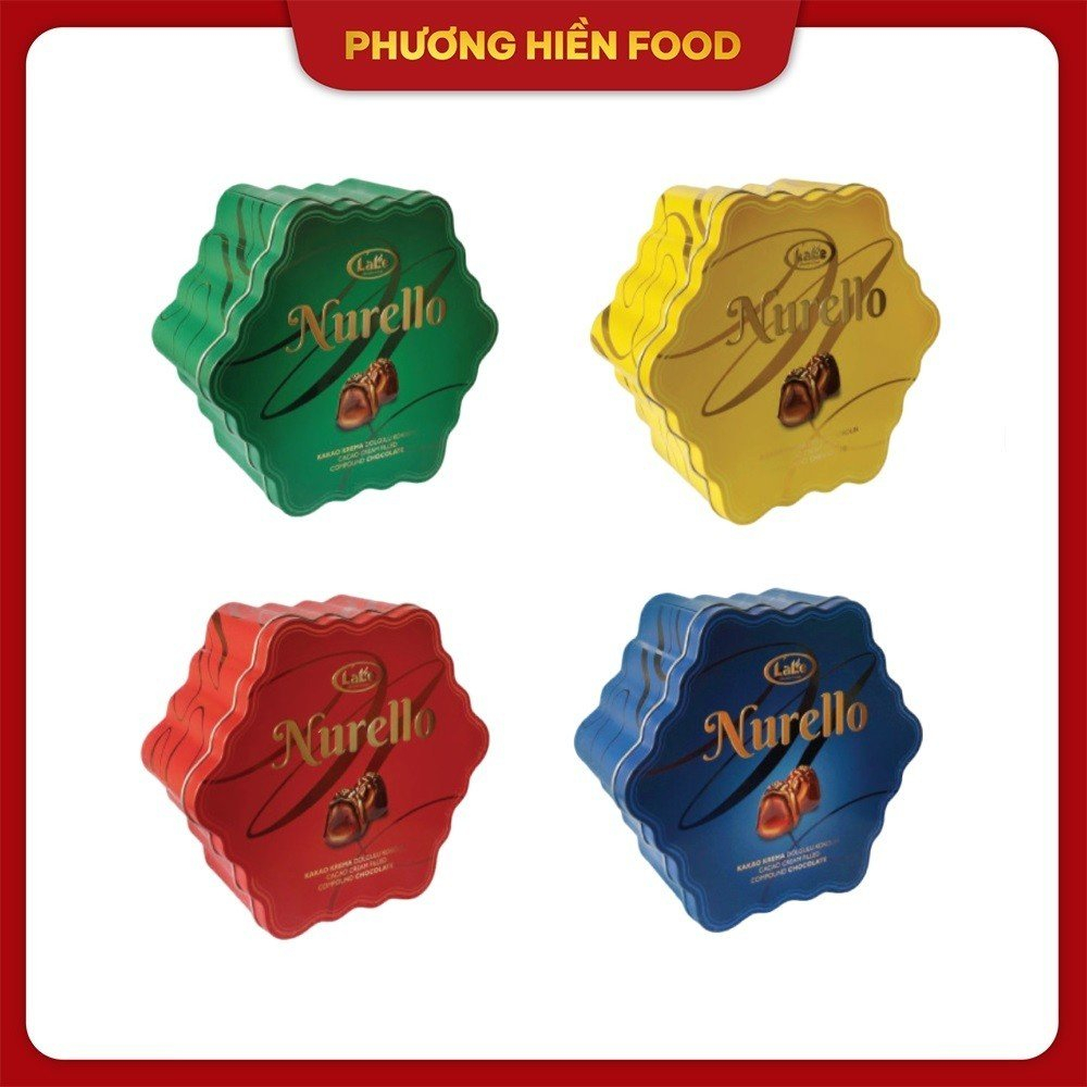 Socola nhập khẩu hỗn hợp Nurello hiệu Lale 200- Hộp sắt hoa