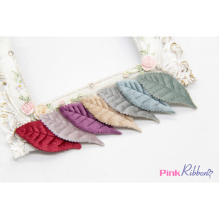 *Set 5 cái - Lá nhung ép dùng làm phụ liệu  hoa trang trí may mặc, hoa cài áo, hoa phụ liệu may mặc, phụ kiện tóc