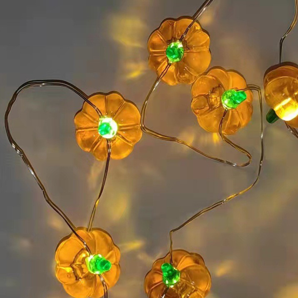 Đèn dây bí ngô decor trang trí mùa thu