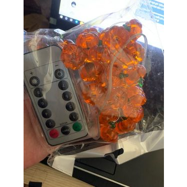 Đèn dây bí ngô decor trang trí mùa thu