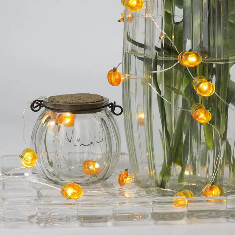 Đèn dây bí ngô decor trang trí mùa thu