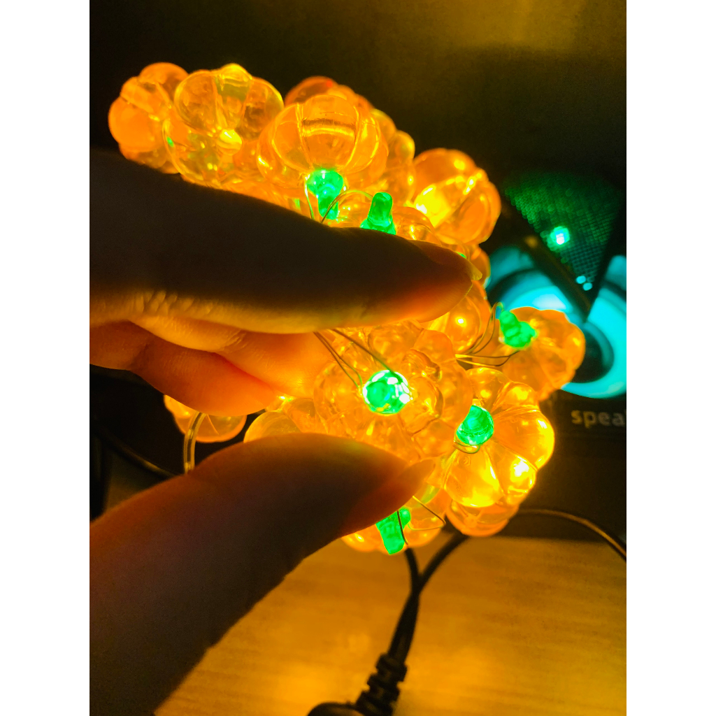 Đèn dây bí ngô decor trang trí mùa thu