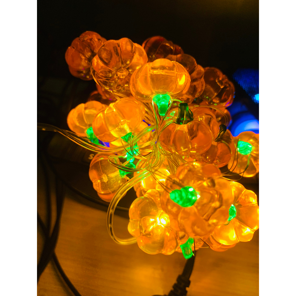 Đèn dây bí ngô decor trang trí mùa thu