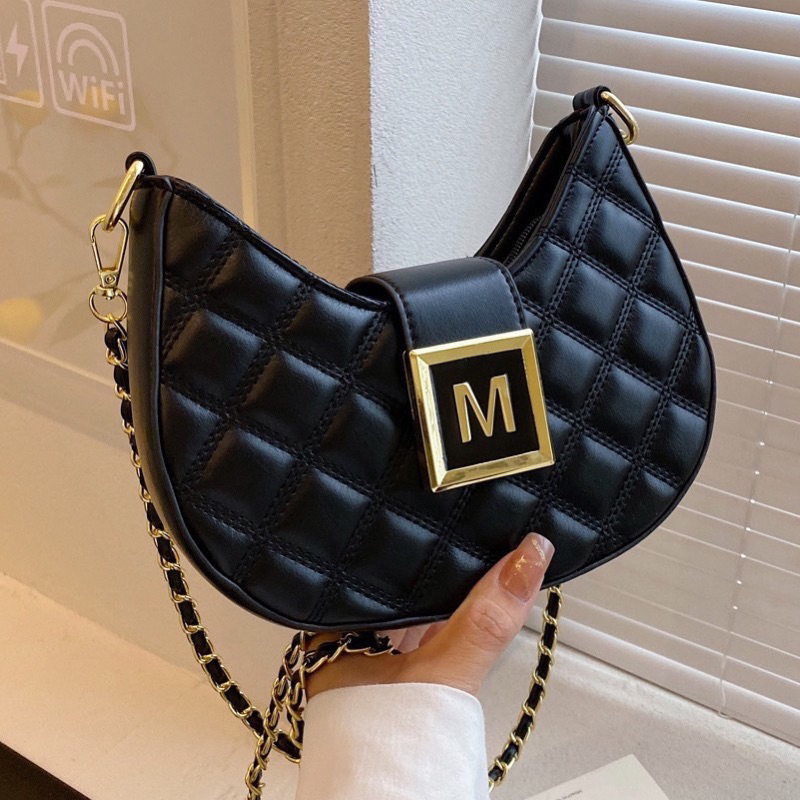 Túi xách nữ đeo chéo chữ M quai dài tuixachgiare8686