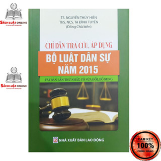 Sách - chỉ dẫn tra cứu áp dụng bộ luật dân sự năm 2015