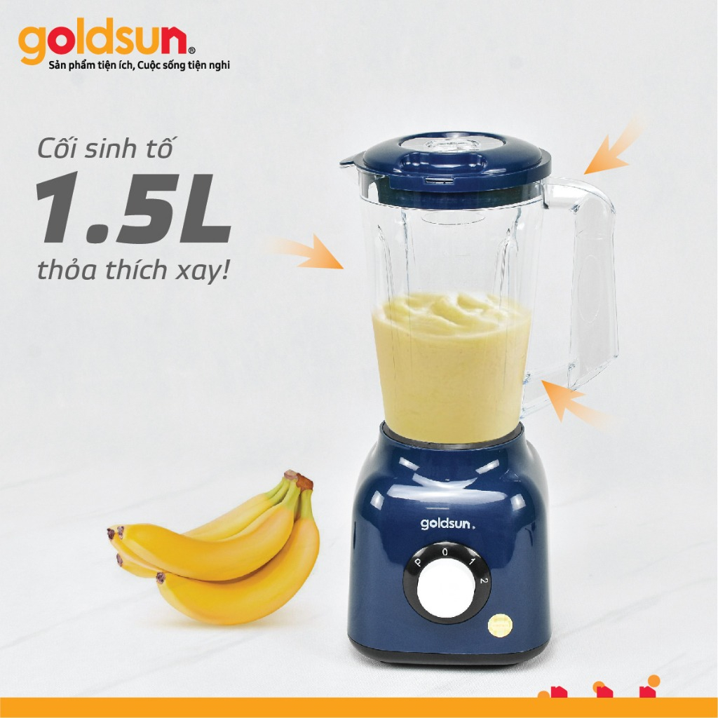 Máy xay sinh tố Goldsun  công suất 400W, hàng chính hãng bảo hành 12 tháng