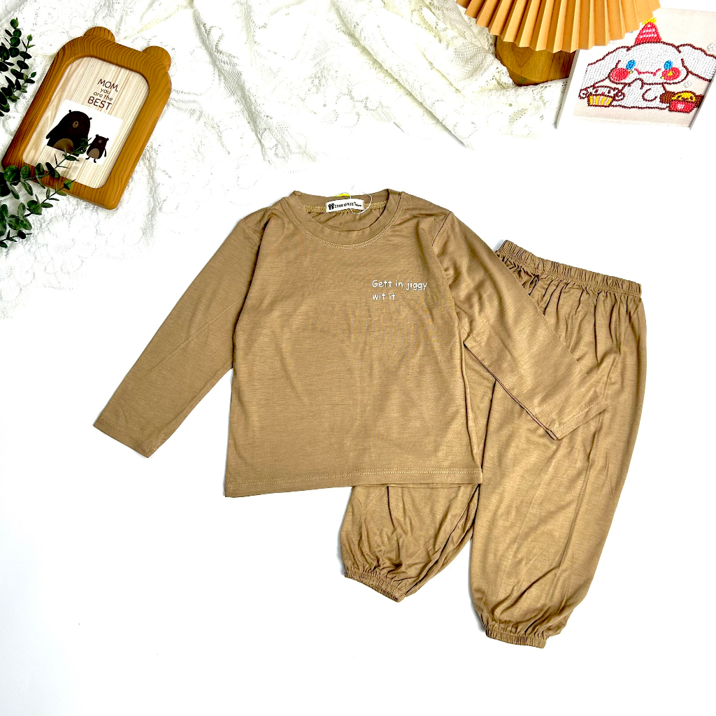 FULLSIZE 9 - 30kg bộ dài tay thun lạnh cao cấp THU ĐÔNG cho bé 14 màu