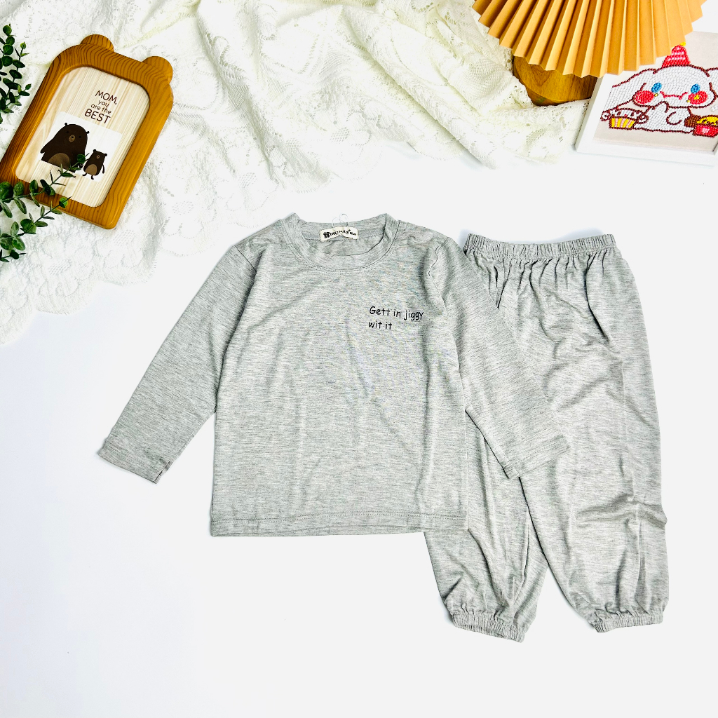 FULLSIZE 9 - 30kg bộ dài tay thun lạnh cao cấp THU ĐÔNG cho bé 14 màu