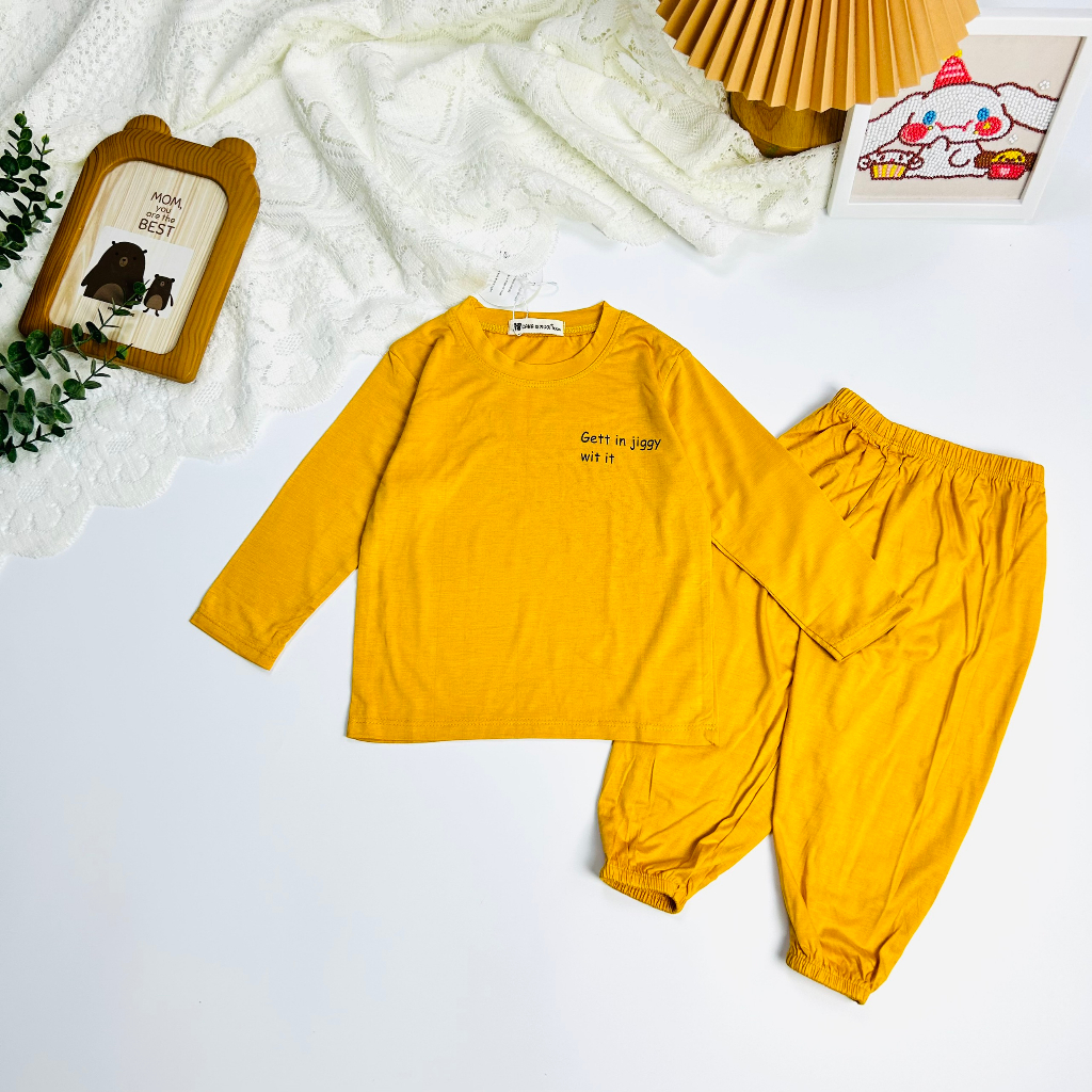 FULLSIZE 9 - 30kg bộ dài tay thun lạnh cao cấp THU ĐÔNG cho bé 14 màu