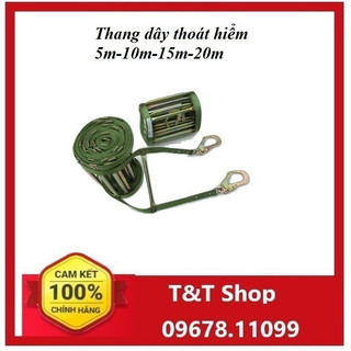 Thang dây thoát hiểm chống cháy, thang dây cứu sinh, thang dây pccc, thang thoát hiểm (5m, 10m, 15m, 20m,