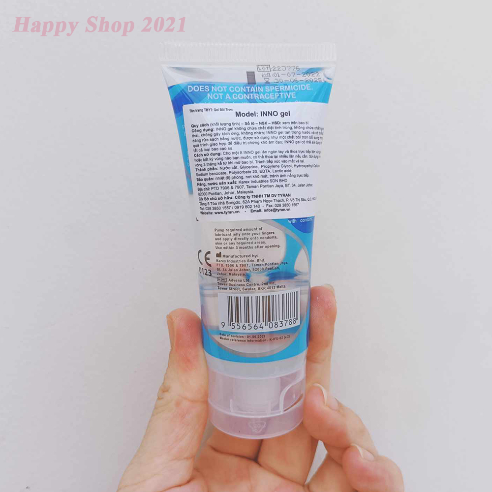 Gel bôi trơn INNO Gel tuýp 50gram