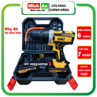 Máy khoan pin cầm tay, máy khoan bắn vít mini 3 chức năng DWT 36V có búa động cơ mạnh mẽ bảo hành 6 tháng