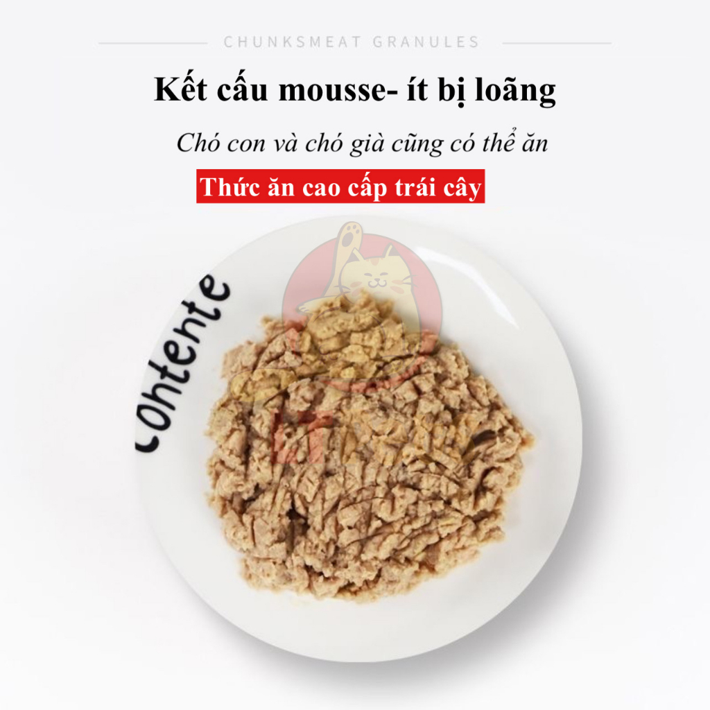 Pate thịt xay MyFoodie trái cây cho cún cưng bổ sung thêm nhiều vitamin cần thiết