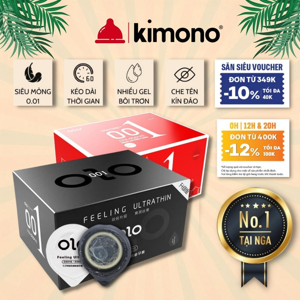 bao cao su nam siêu mỏng 0.01 mm kéo dài thời gian, gân gai tăng khoái cảm Hộp 10 BCS siêu mỏng
