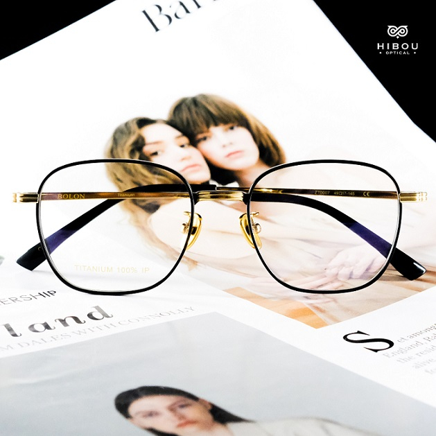 Gọng kính cận oversized nam nữ ZT0007 - Hibou Optical tặng kèm hộp và khăn lau kính chuyên dụng