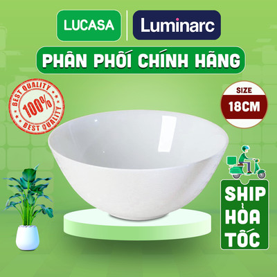 Bộ 6 Tô Thủy Tinh Cường Lực Luminarc Diwali Shells 18cm - BOL1656 | Phân Phối Chính Hãng