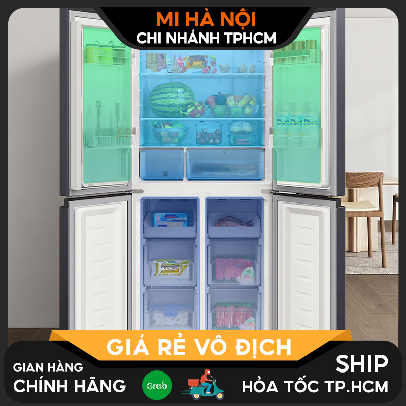 Tủ lạnh 4 cánh Xiaomi Mijia 430L, có ngăn đông mềm- Bảo hành 18 tháng