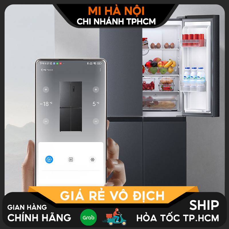 Tủ lạnh 4 cánh Xiaomi Mijia 430L, có ngăn đông mềm- Bảo hành 18 tháng