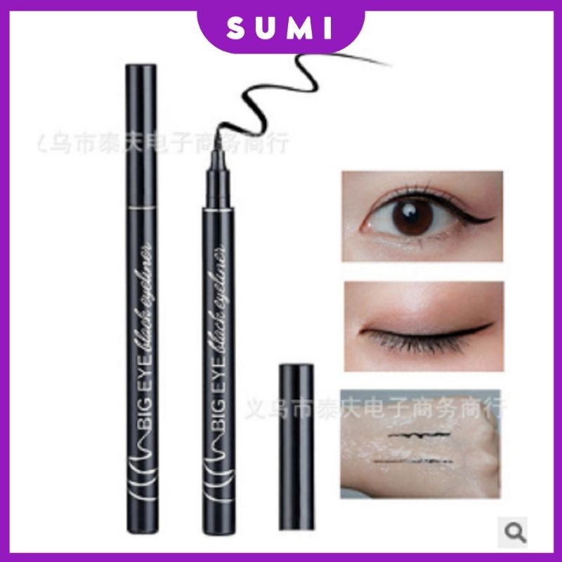 Bút kẻ mắt nước Eyeliner Big eyes nét mảnh lâu trôi từ 6-8 tiếng